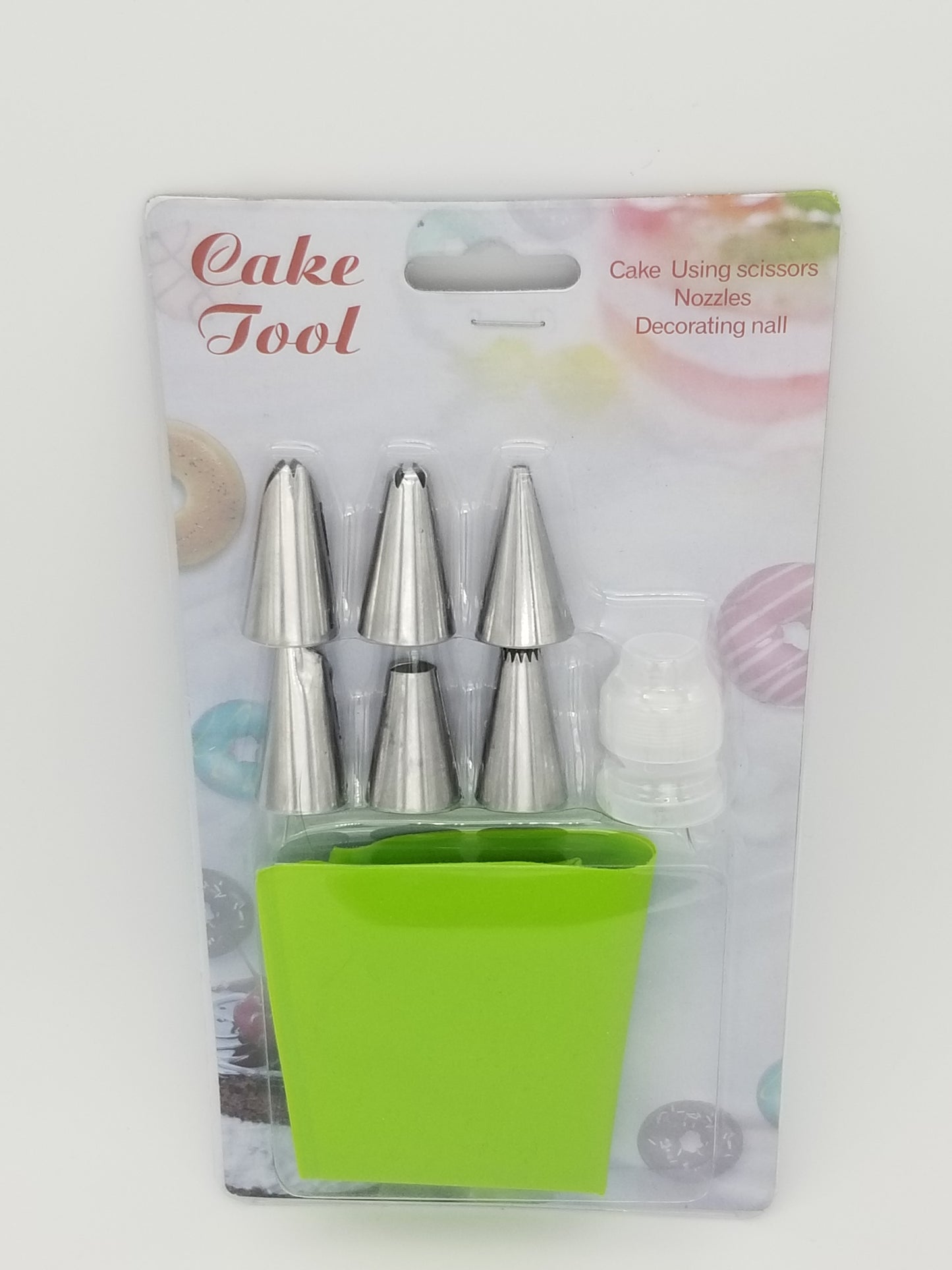 Silicone Piping Bag - 8 Piece Set