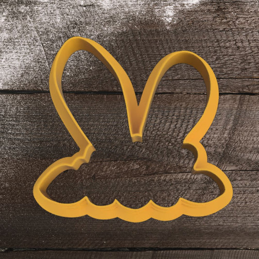 Bunny Ears with flower cookie cutter
